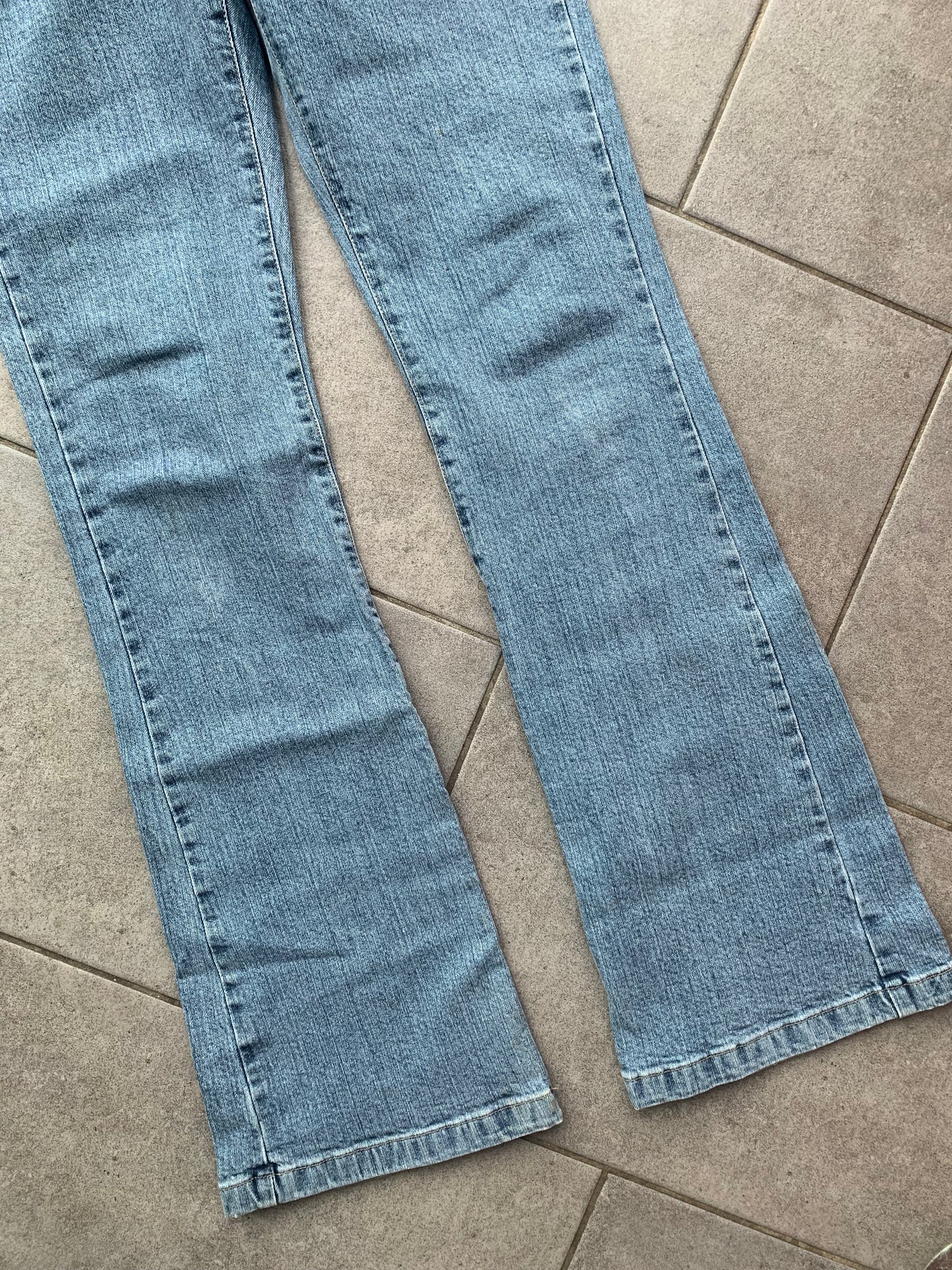 Burberry Nova Check Trim Flared Jeans